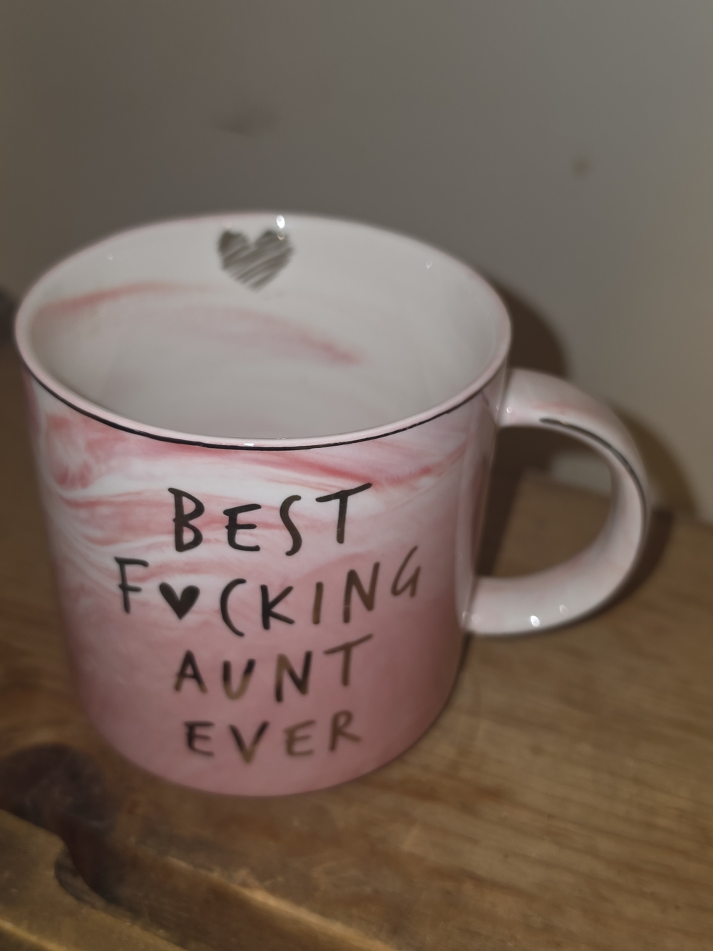 Pink 'Best Aunt Ever' Ceramic Mug